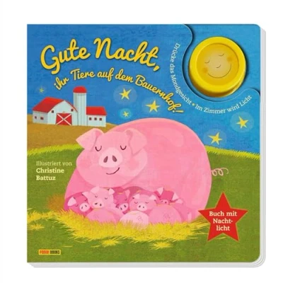 Abbildung von Gute Nacht, ihr Tiere auf dem Bauernhof!: Pappbilderbuch mit Licht