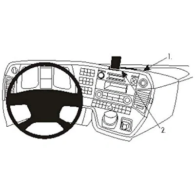 Abbildung von Brodit ProClip 854900 Center Mount für Benz Actros 4 13