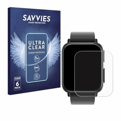 Abbildung von Savvies 6 Stück Schutzfolie für Kardena Care Plus 2 Displayschutz Folie Ultra Transparent