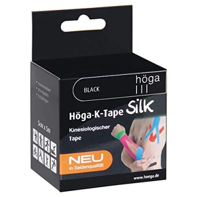 Abbildung von Höga k tape Silk 5 cmx5 m l.fr.black kin 1 St