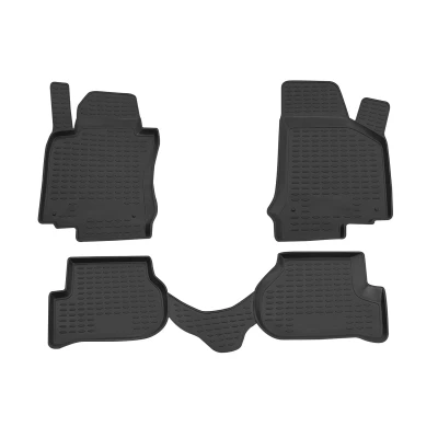 Abbildung von OMAC Gummimatten Fußmatten kompatibel mit VW Golf Mk5 2003 2009 TPE Automatten Schwarz 4X