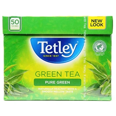 Abbildung von Tetley Pure Green Tea 2x 50 Btl. 100g (200g) grüner Tee für jeden Genuss