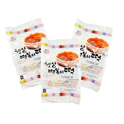 Abbildung von Topokki Reiskuchen Dreierpack Korean Rice Cake Stick Type Pouch Tteokbokki koreanische in Stangen OG ASIA 3x 600g