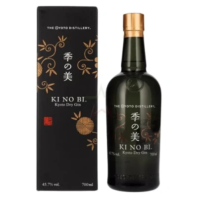 Abbildung von KINOBI Kyoto Dry Gin KI NO BI Japan 0,7 Liter in Geschenkpackung