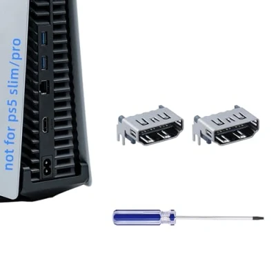 Abbildung von Mcbazel 2Pcs Ersatz HDMI Port Buchse mit T8 Schraubendreher für PS5