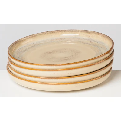 Abbildung von gipfelstück Dessertteller &quot;Nebelwald&quot;, (Set, 4 St.), Scandi Style, glänzende Reaktivglasur, jedes Stück ein Unikat