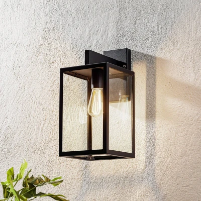 Abbildung von 240v wandleuchte hampton edelstahl schwarz KS Verlichting