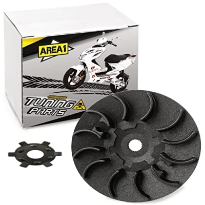 Abbildung von Area1 Tuning Riemenscheibe/Lüfterrad inkl Sternscheibe 50ccm 2 Takt. kompatibel mit Speedfight 3 4, Jetforce, Citystar, Django, Elystar, Ludix, Kisbee, Looxor, New Vivacity, TKR