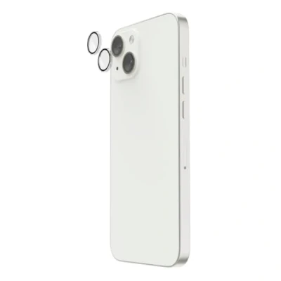 Abbildung von Hama Handy Kameraschutz für iPhone 13 (2 Einzellinsen, Linsenschutz stoßfest, Kameraglas 9H, Schutzfolie case friendly, Kamera Abdeckung kratzfest, Panzerglas blasenfrei)