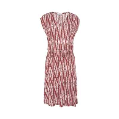 Abbildung von LASCANA Jerseykleid, mit breitem Smokbund, kurzes Sommerkleid Alloverprint