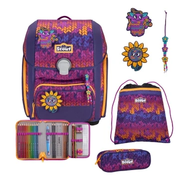 Abbildung von Scout Set 4 Teilig Schulranzen für Kinder, Größe: One Size, Fantasy