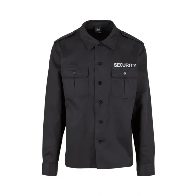 Abbildung von Brandit Herren Security US Shirt Long Sleeve Klassisches Hemd, black, XL