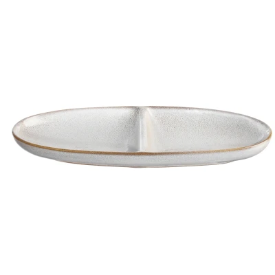 Abbildung von ASA SAISONS Aperitifteller 2 geteilt oval sand