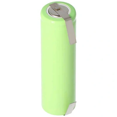 Abbildung von NiMH Akku Flat Top Mignon AA 800mAh mit Lötfahne in U Form