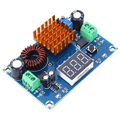 Abbildung von Akozon Boost Wandlermodul, XH M411 DC Digitaler Aufwärtswandler Board 3 35V zu 5V 45V Netzteilmodul 5A, DIY Ladegerät Großes Netzteil