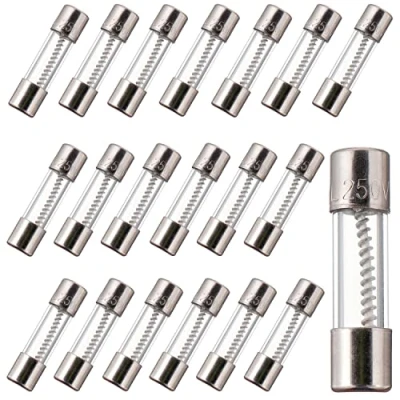 Abbildung von BOJACK T5AL250V 5x20 mm 5A 250V Langsamer Schlag Glas sicherungen 5 Ampere 250 Volt 0,2 x 0,78 Zoll Glasrohr Verzögerungs (Packung mit 20 Stück)