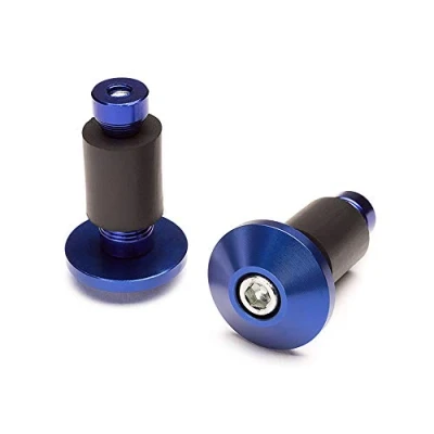 Abbildung von Motorrad Lenkergewichte CNC Aluminium für 22mm 7/8&quot; Lenker Blau