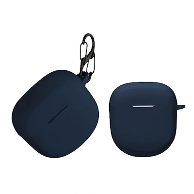 Abbildung von kwmobile Hülle kompatibel mit Bose QuietComfort Earbuds II Kopfhörer Case TPU Silikon Cover Schutzhülle in Dunkelblau