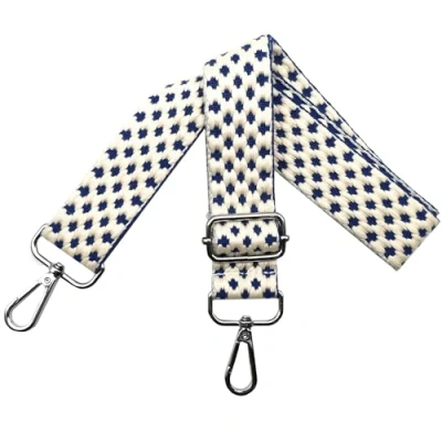 Abbildung von Taschengurt Verstellbarer Schultergurt für Taschen, Taschengurte zum Wechseln, Damen Tragegurt Breit 3.8cm mit Silber Karabiner, Schulterriemen, Tasche Schultertasche Blau, O13