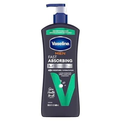 Abbildung von Vaseline Men Body Face Lotion / Herren für Gesicht und Körper aus USA