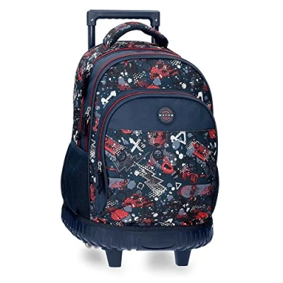 Abbildung von Movom Freizeitrucksack mit mehrfarbigem Trolley, 32 x 43 21 cm, Polyester, 28,9 l