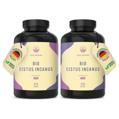 Abbildung von Bio Cistus Incanus 540 Kapseln Vegan TRUE NATURE 2x270 St