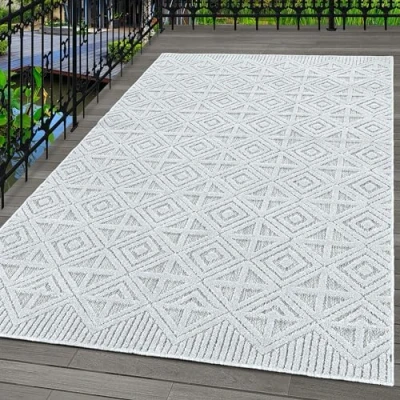 Abbildung von Outdoorteppich Boho Design, Carpettex, Läufer, Höhe: 10 mm, Outdoor Teppich Design Skandinavisch Stil Küchen Balkon Terrasse