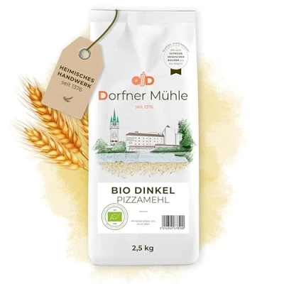Abbildung von Bio Dinkel Pizzamehl Tipo 00 aus fein abgestimmter Dinkelmischung 100% biologischem Anbau ohne Zusätze (2.5kg)