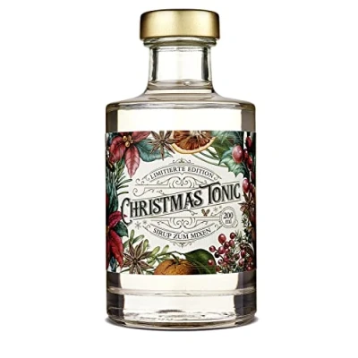 Abbildung von WAJOS Christmas Tonic Sirup 200ml Weihnachtlicher zum mixen von alkoholfreiem Water oder Gin Perfekt für Liebhaber