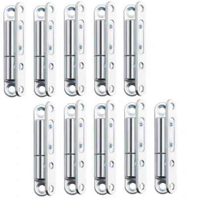 Abbildung von SO TECH® Türbeschlag Renovierband Türband Aufschraubband 15 x 83 mm Scharnier Stahl (10 St), für Innentüren zum Aufschrauben, verzinkt, 10 Stück