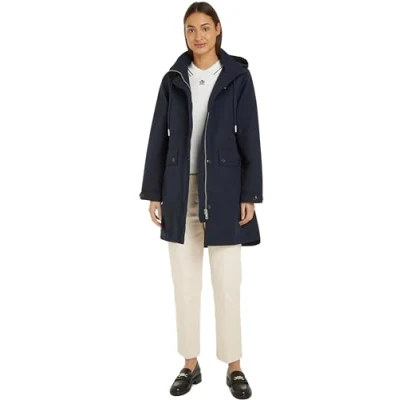 Abbildung von Tommy Hilfiger Essential Relaxed Parka, Damen, Größe: 34, Desert sky