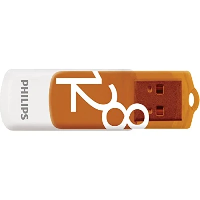 Abbildung von Philips FM12FD05B/00 USB Stick (USB 2.0, Lesegeschwindigkeit 80,00 MB/s, Sunrise Orange®, 128 GB, 1er Pack)