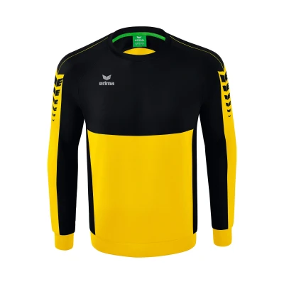 Abbildung von Erima Six Wings Sweatshirt Kids gelbschwarz, 140 Kinder