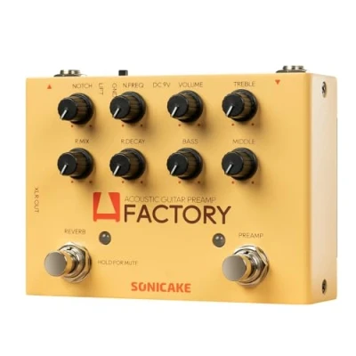 Abbildung von SONICAKE Reverb Acoustic Guitar Pedal digital Analog Preamp Akustikgitarre A Factory