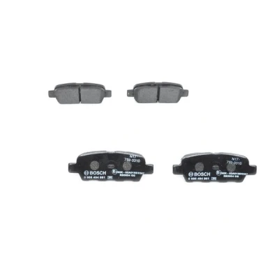 Abbildung von BOSCH 0 986 494 861 Bremsbelagsatz Low Metallic mit akustischer Verschleißwarnung SUZUKI: Grand Vitara 2 SUV