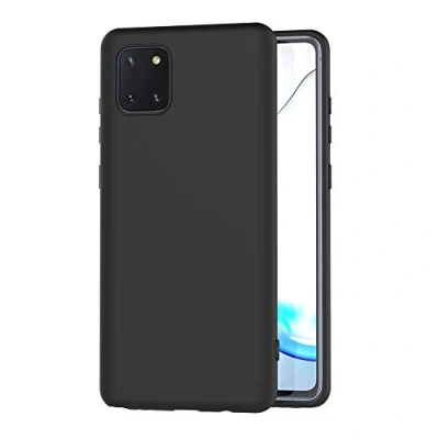 Abbildung von AICEK Compatible Samsung Galaxy Note10 Lite Hülle, Schwarz Silikon Schutzhülle für Case TPU Bumper Handyhülle (6,7 Zoll)
