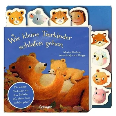 Abbildung von Wie kleine Tierkinder schlafen gehen: Gute Nacht Registerbuch mit den liebsten Tierkindern aus dem Bestseller &quot;Wie Tiere gehen&quot;