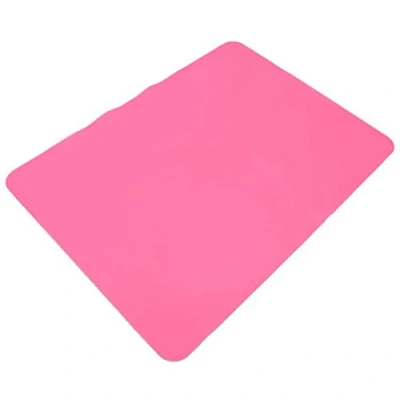 Abbildung von Stillshine Silikon Backmatte / Backunterlage Rutschfest Silikonmatte Baby Platzdeckchen, 40 x 30 cm, in Pastell Farbe Fakultativ (Rosa)