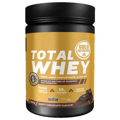 Abbildung von Total Whey Protein Pulver mit Schokoladengeschmack, 800 g, Gold Nutrition