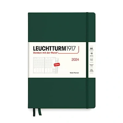 Abbildung von LEUCHTTURM1917 367844 Wochenplaner Composition (B5) 2024, 12 Monate, Forest Green, Englisch