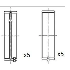 Abbildung von FAI AutoParts BM1069 STD Kurbelwellenlager OPEL: Vivaro A Kastenwagen, Combi, RENAULT: MASTER 2 Bus