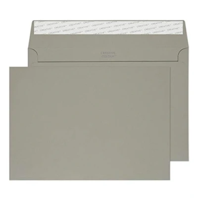 Abbildung von Blake Creative Colour 325 Briefumschläge Haftklebung Steingrau C5 162 x 229 mm 120g/m² 500 Stück