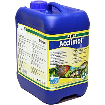 Abbildung von JBL Acclimol 2005600 Wasseraufbereiter für Süßwasser Aquarien zur Neueingewöhnung von Fischen, 5 l