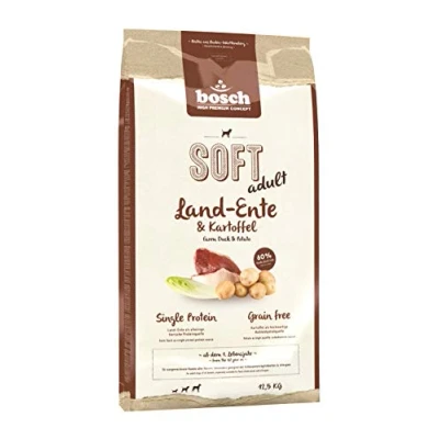 Abbildung von bosch HPC SOFT Land Ente &amp; Kartoffel halbfeuchtes Hundefutter für ausgewachsene Hunde aller Rassen Single Protein grain free 1 x 12.5 kg