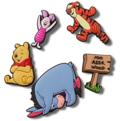 Abbildung von Crocs Schuhanstecker Jibbitz™ Winnie The Pooh (Set, 5 tlg., Kein Spielzeug. Nicht für Kinder unter 3 Jahren geeignet), Schuh Anstecker Disneys Puuh und seine Freunde