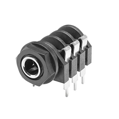 Abbildung von HICON 6,3mm Klinke 3 pol Stereo Einbaubuchse weiblich Löttechnik Audio HI J63S PH