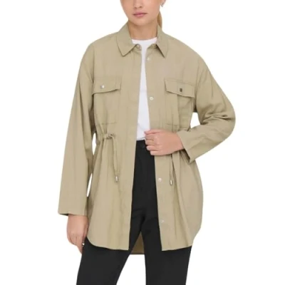 Abbildung von ONLY Flyaway Kragen Mantel Parka, Damen, Größe: XS, White pepper