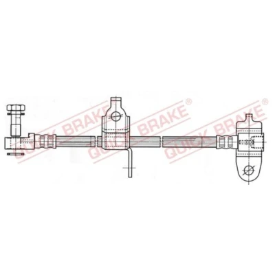 Abbildung von QUICK BRAKE 59.977X Bremsschläuche 436 M12x1 FORD: Transit Mk5 Kastenwagen, Bus