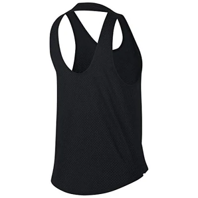 Abbildung von Nike Damen Breathe Miler Tank Top, Black/Reflective Silver, XL