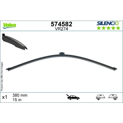 Abbildung von Scheibenwischer Valeo Silencio X.trm 574582 380mm hinten Rahmenlos AUDI: A4 B9 Avant, Q7, A1 Schrägheck
